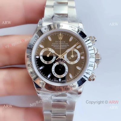 Noob Factory Clone 7750 Rolex Daytona Replica Watch Ss Black Dial